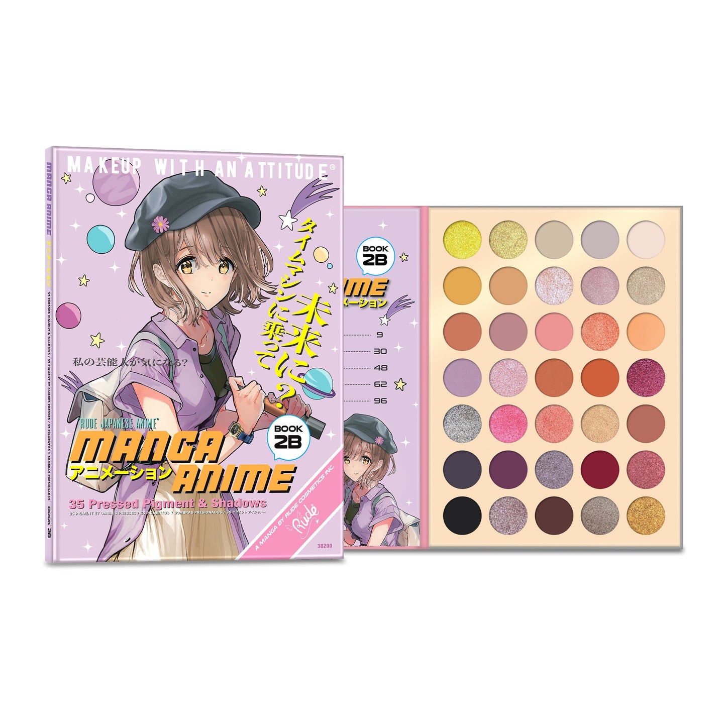 RUDE Manga Anime 35 Pressed Pigment & Shadows Book 2B
