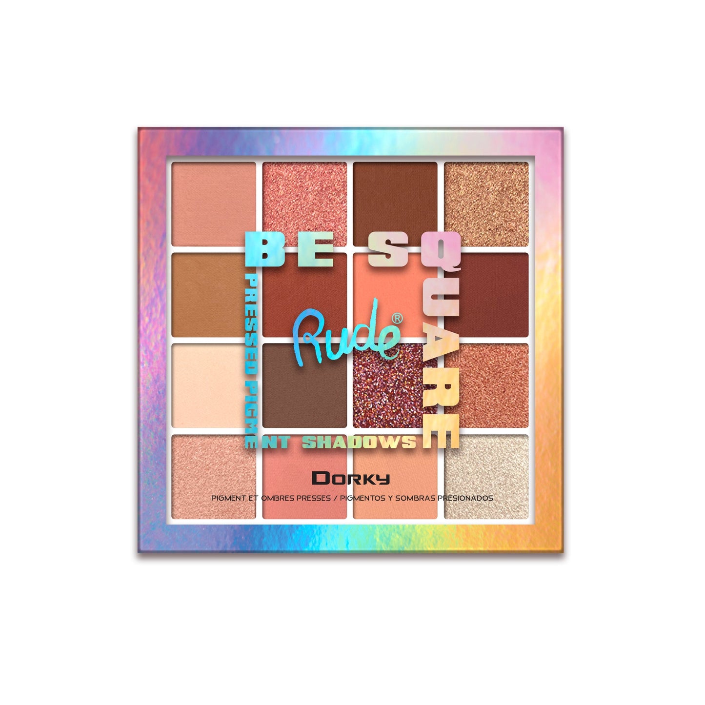 RUDE Be Square Pressed Pigments & Shadows - Dorky