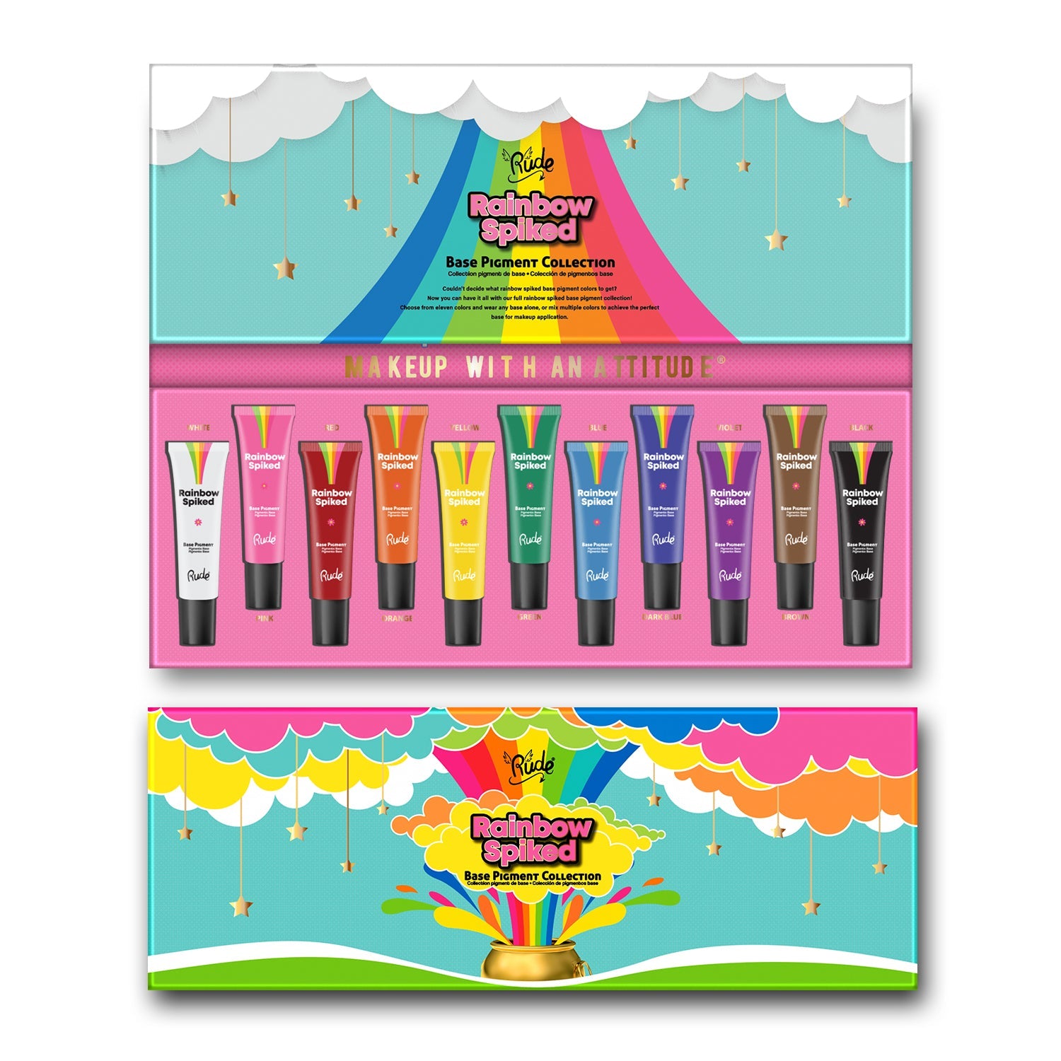 RUDE Rainbow Spiked Vibrant Colors Base Pigment Collection – Doxi Beauty